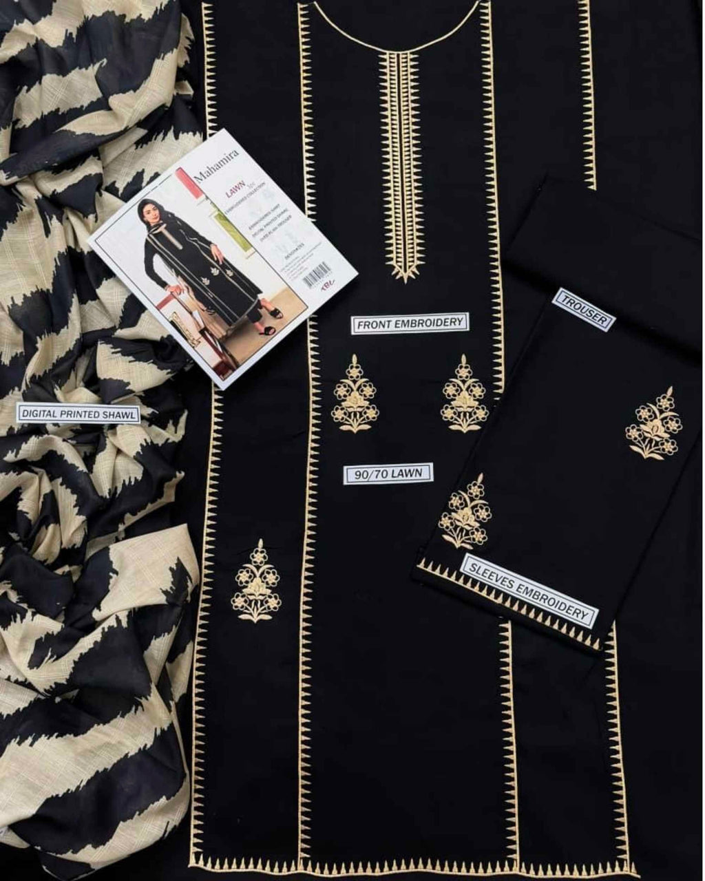 CROSS-STICH | 3 Pc Embroidered