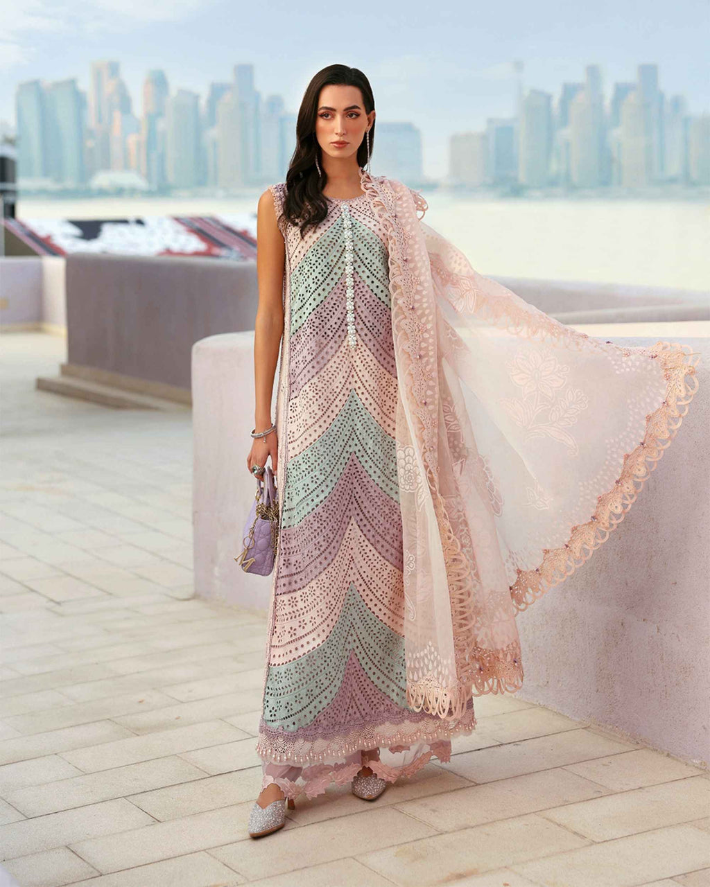 MARIA B | Full Embroidered Article