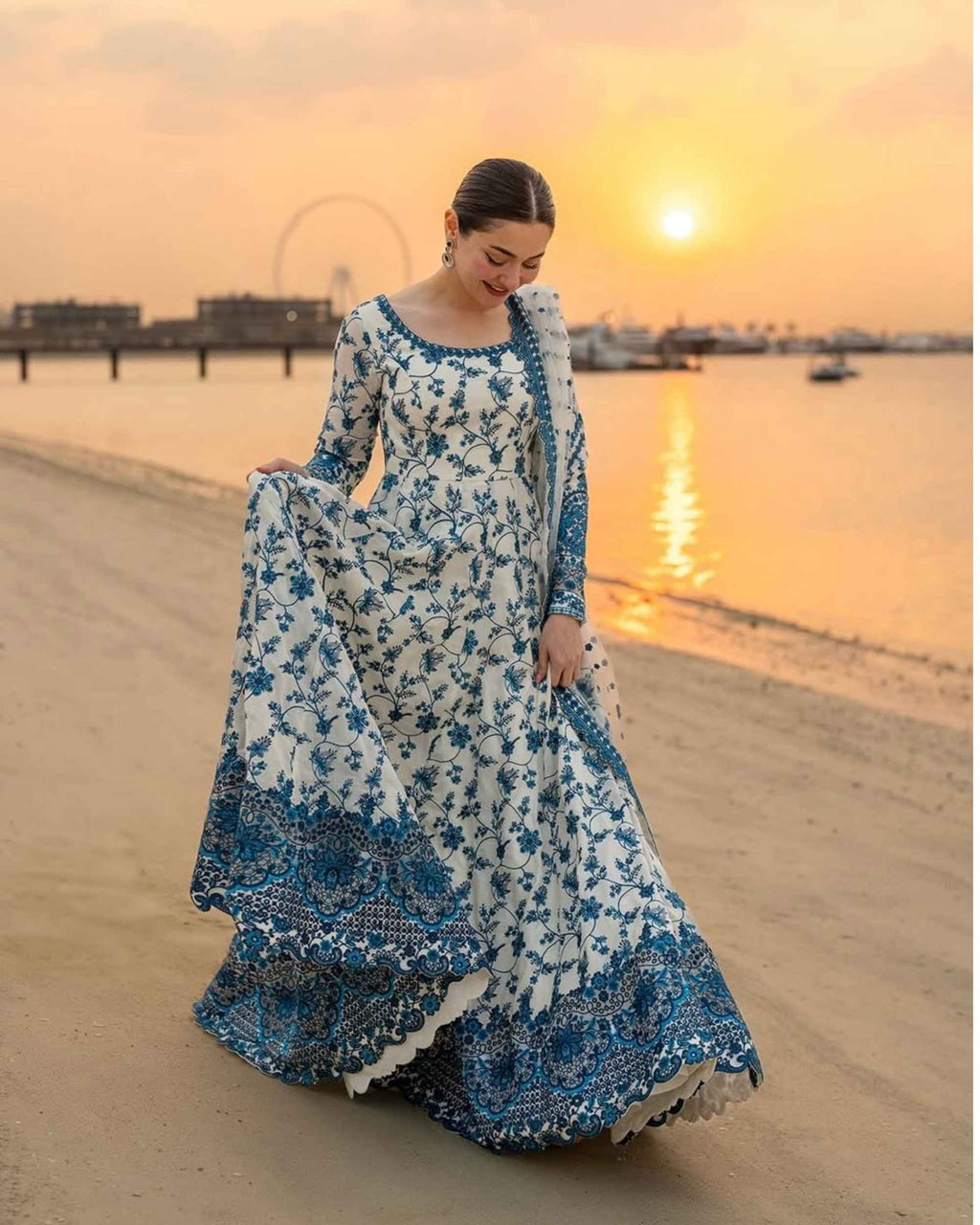 FAIZA SAQLAIN | Frock Style 3Pc