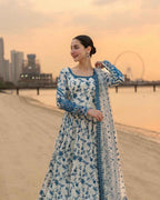 FAIZA SAQLAIN | Frock Style 3Pc