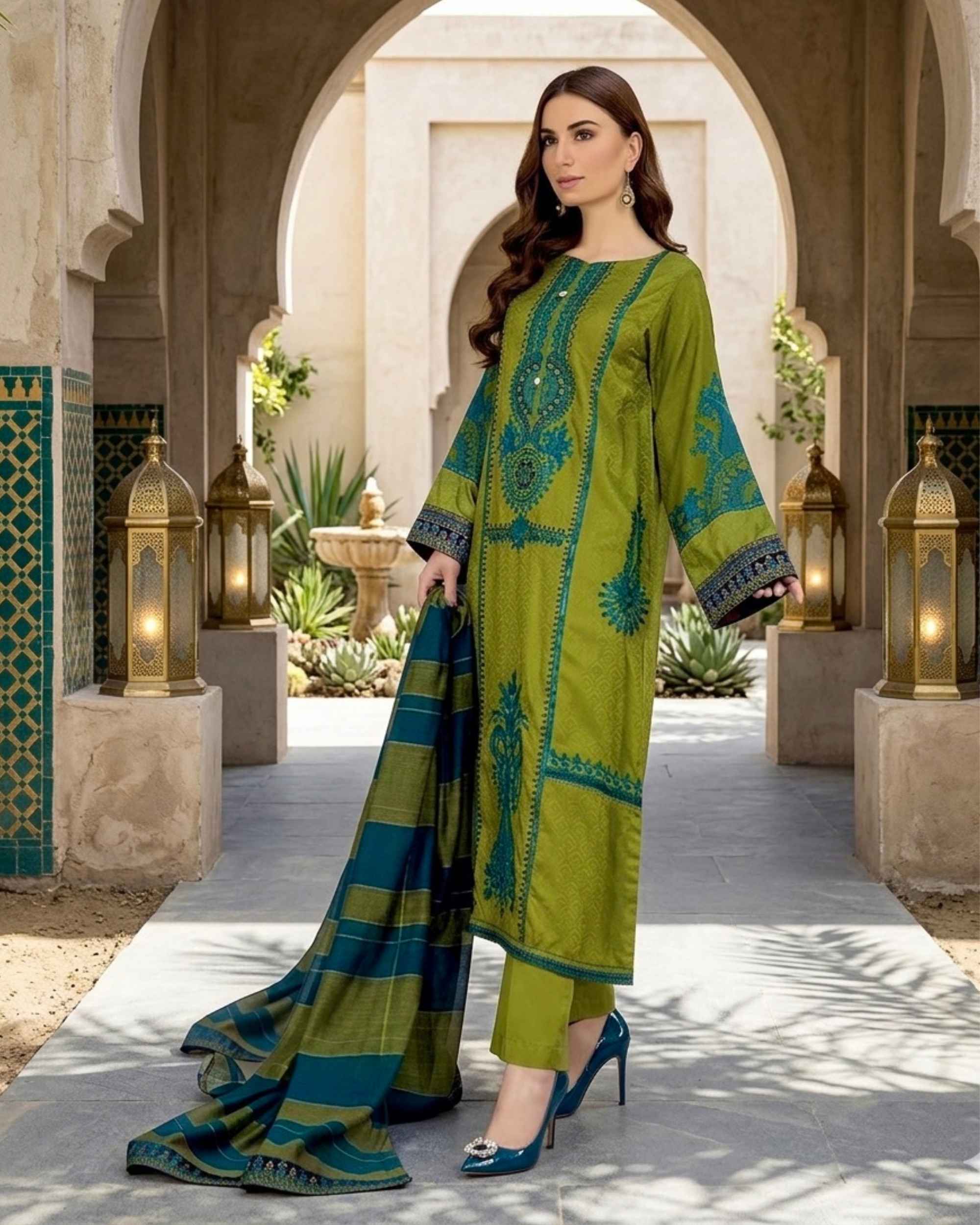 MARIA B | 3 Pc Embroidered