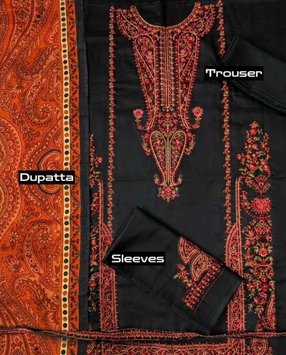 Hussain Rehar | Embroided 3pc Unstiched