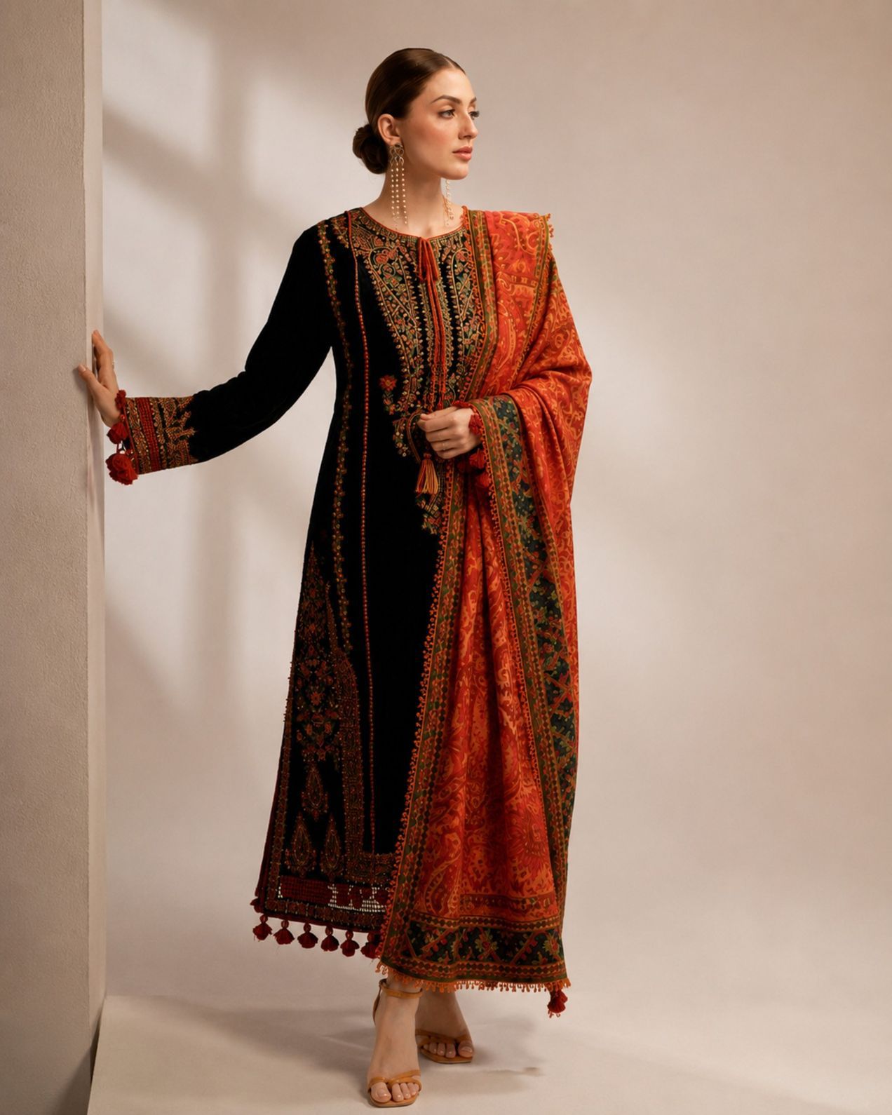 Hussain Rehar | Embroided 3pc Unstiched