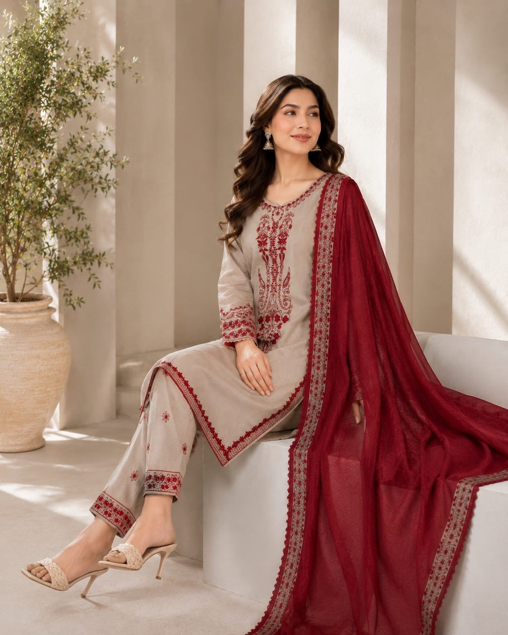 Breeze | 3Pc Full Embroidered