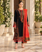 Hussain Rehar 3pc | Embroidered Dhanak | N-057