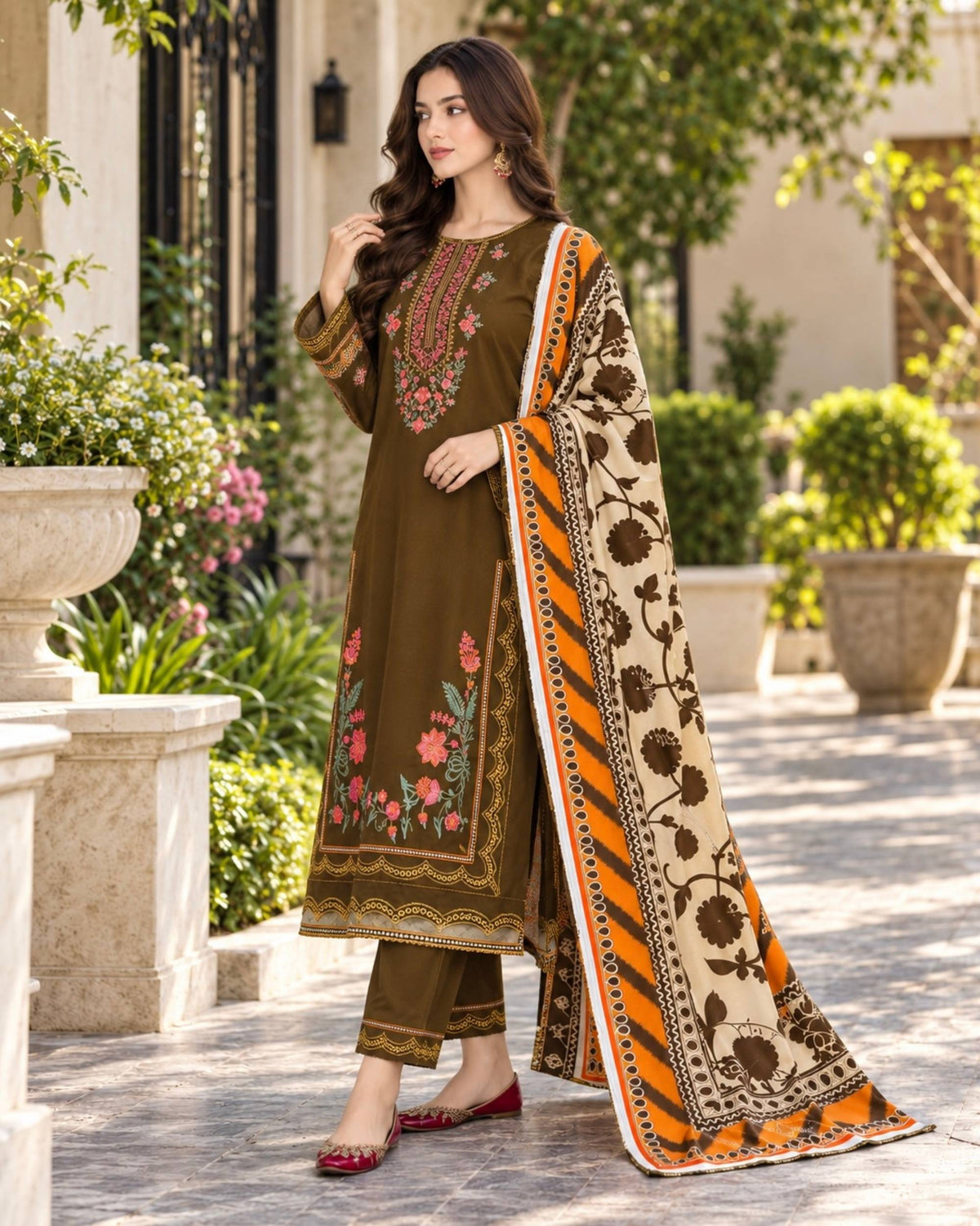 Batik 3pc | Dhanak Premium | N-112