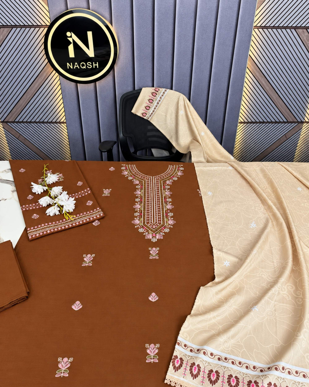 Lazuli 3 pc | Premium Dhanak | N-087