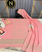Qalamkar 3pc | Premium Dhanak | N-078