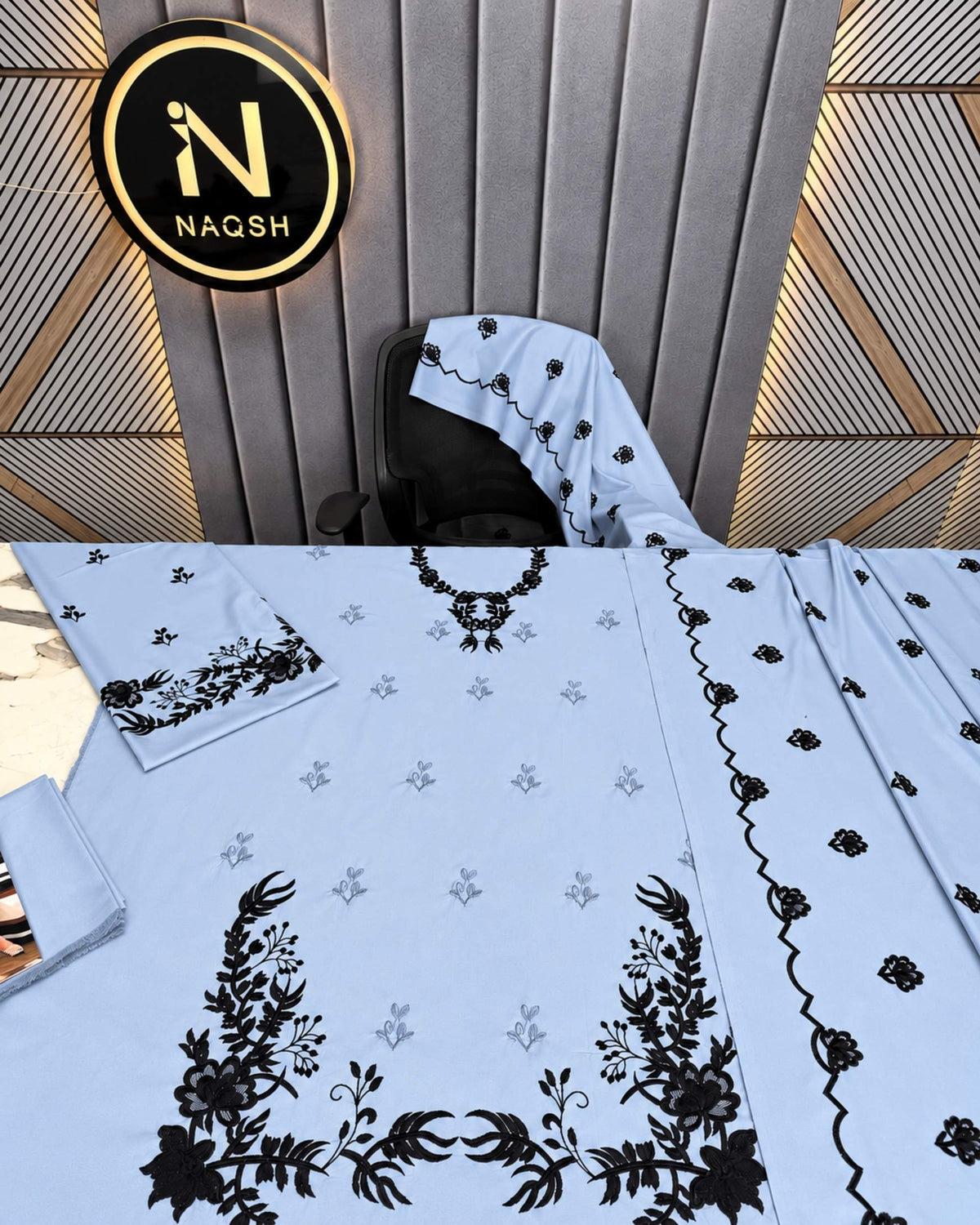 Agha Noor 3pc | Dhanak Embroidered | N-053
