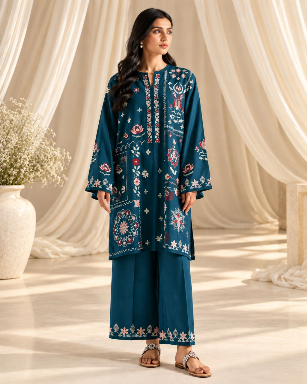 Ethnic Dhanak | 2pc Article | N-035