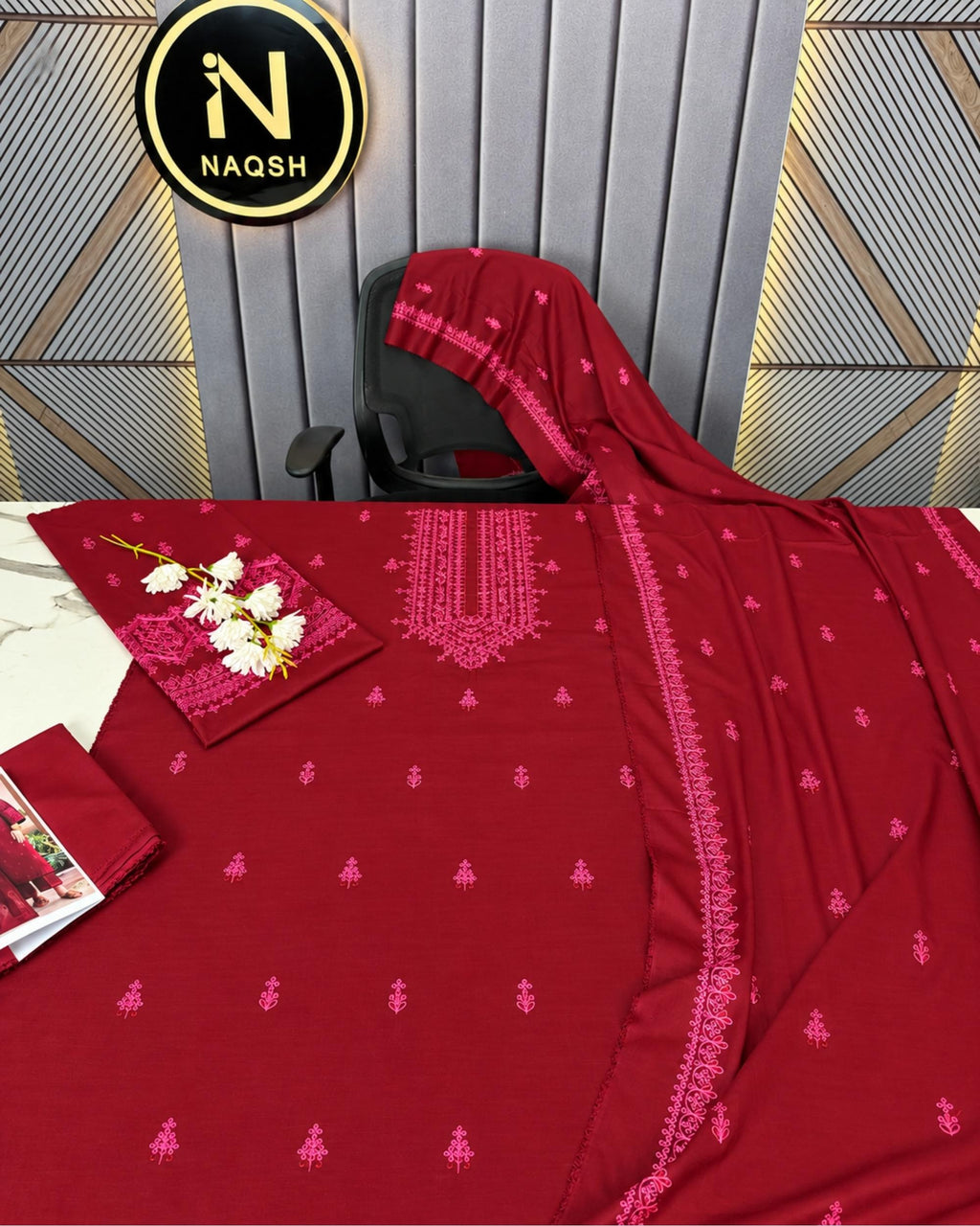 Cross Stich 3pc | Dhanak Premium | N-115