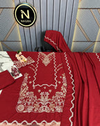 Baroque 3 Pc | Embroided Dhanak | N-03