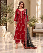 Charizma 3pc | Silk Embroidered | N-031
