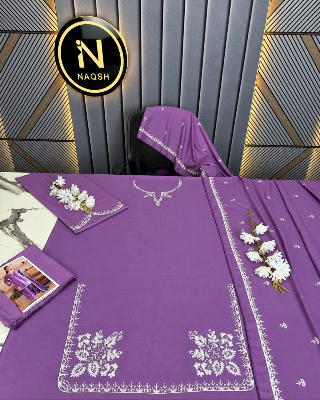Azure luxury | 3pc Dhanak | N-025