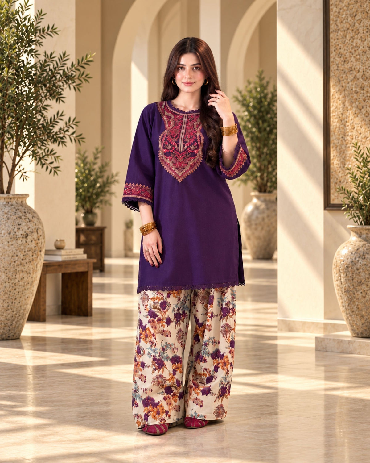Laam 2 Pc | Embroided Unstiched | N-02