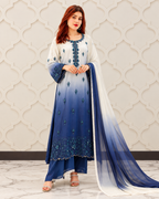 Shazia Kiyani 3pc | Silk Embroidered | N-077