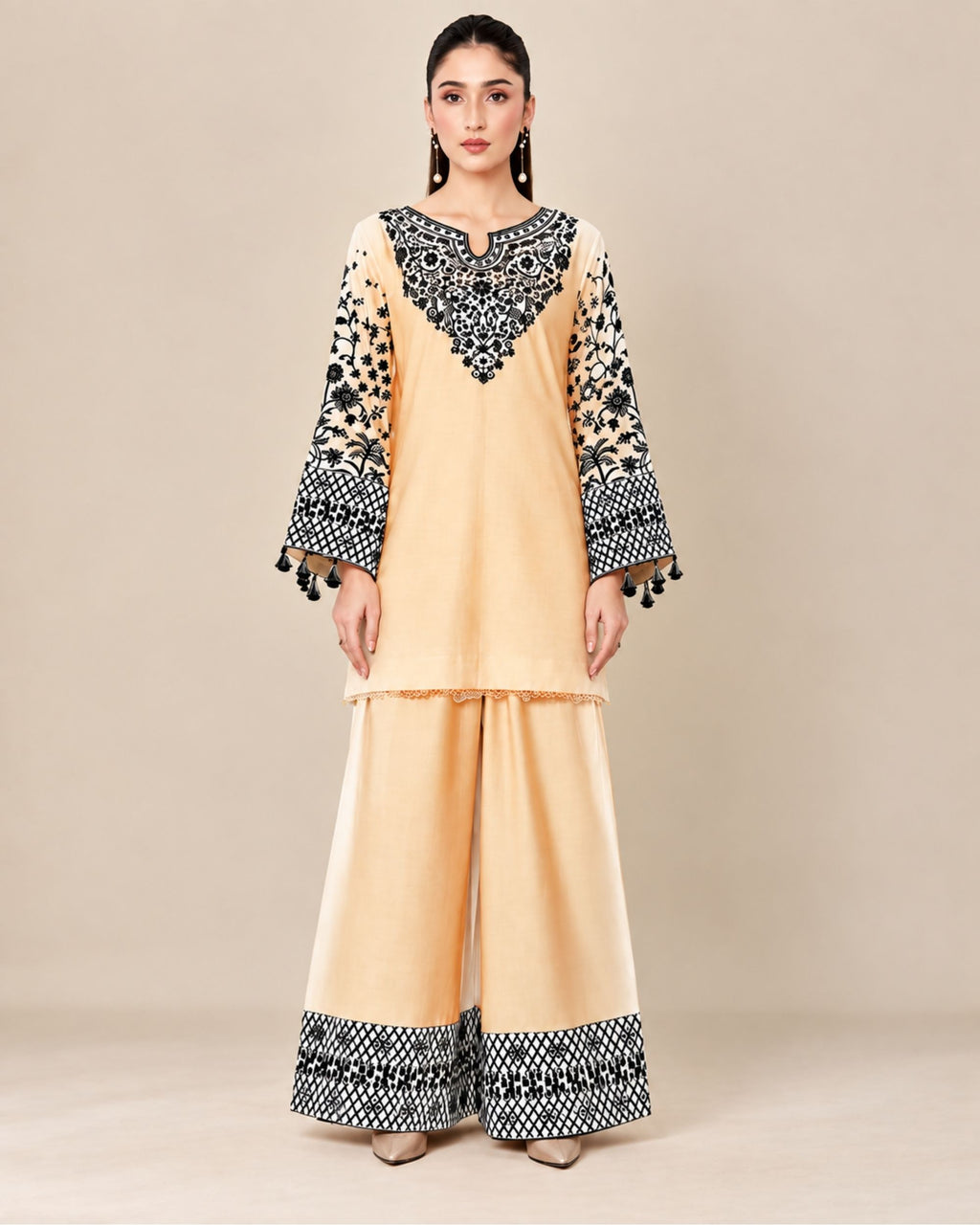 Laam 2pc | Dhanak Embroidered | N-016