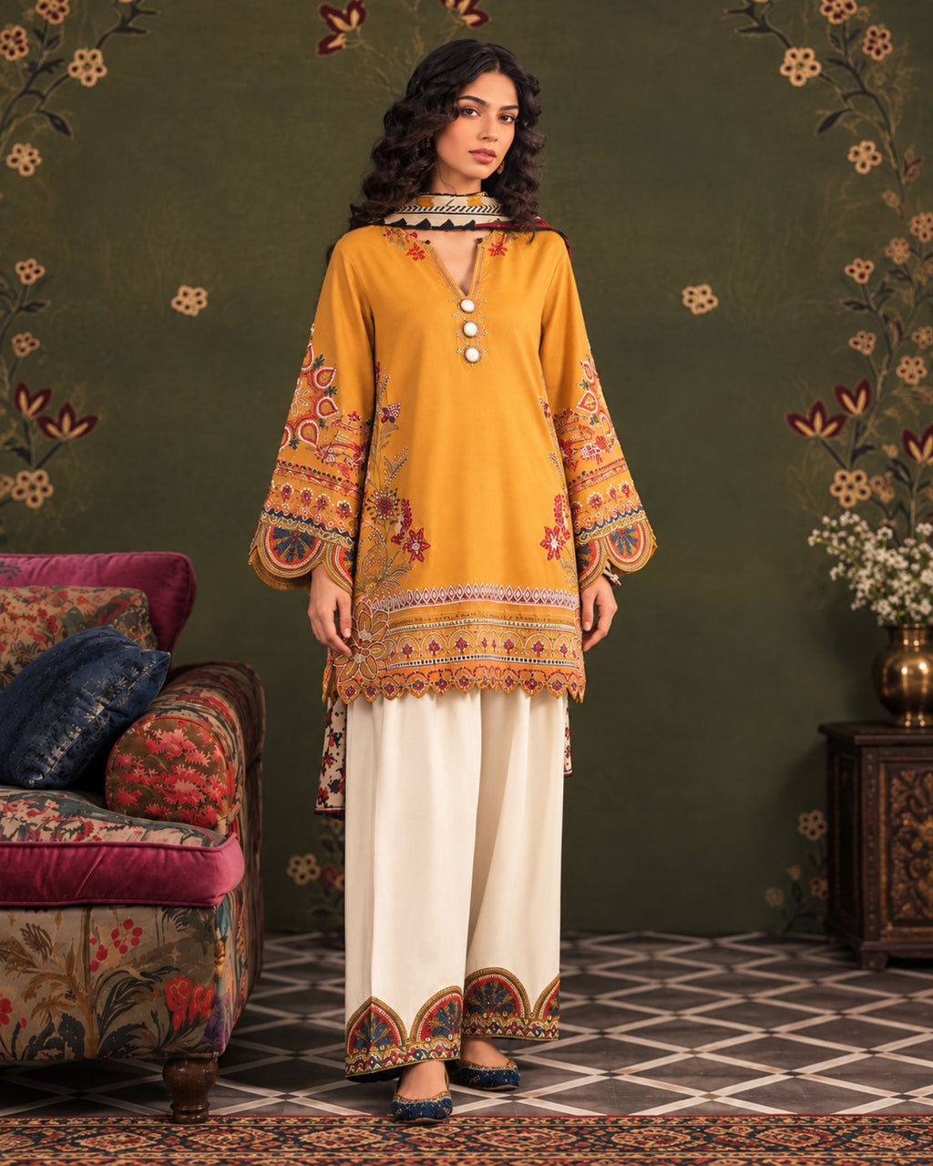 Peezwan 3pc | Dhanak Article | N-109