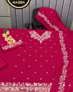 Peezwan 3pc | Dhanak Embroidered | N-073