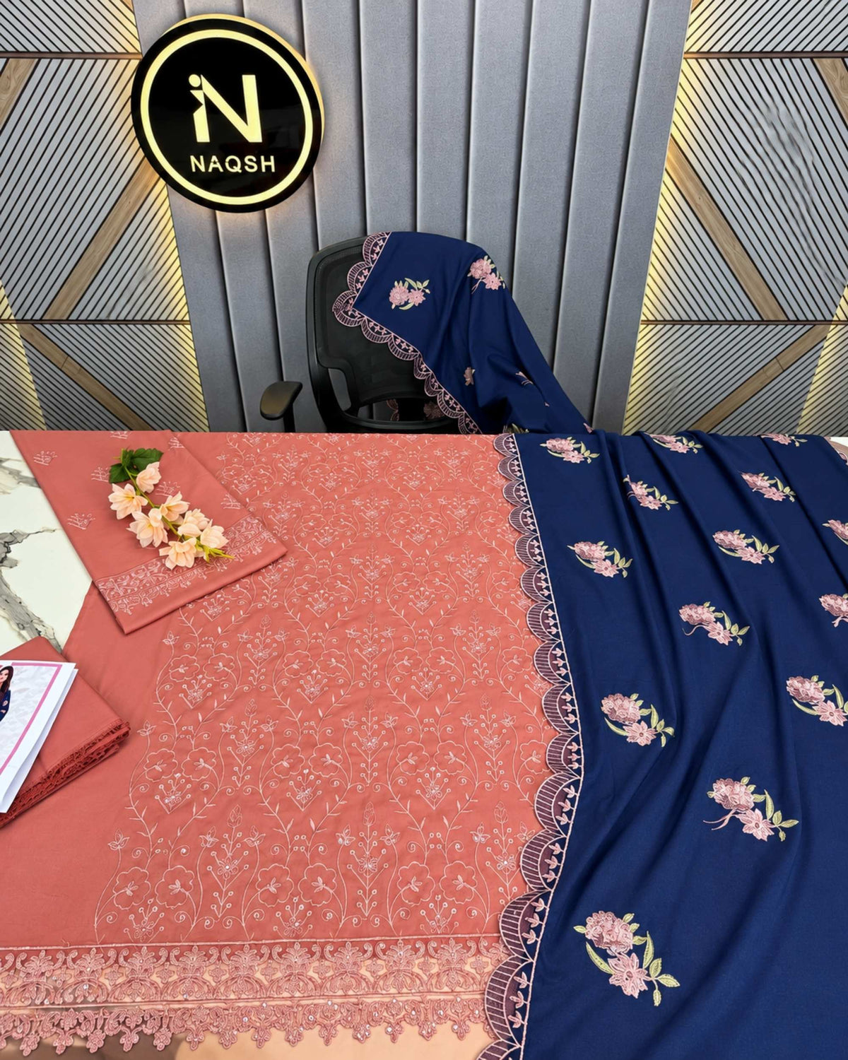 Zainab Chathani 3 pc | Premium Dhanak | N-097