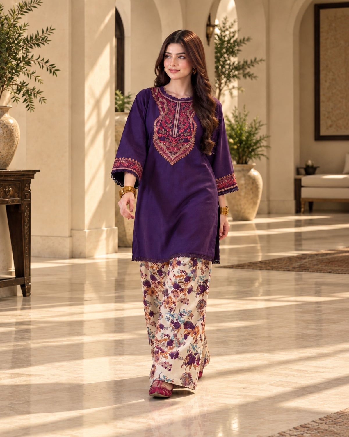 Laam 2 Pc | Embroided Unstiched | N-02