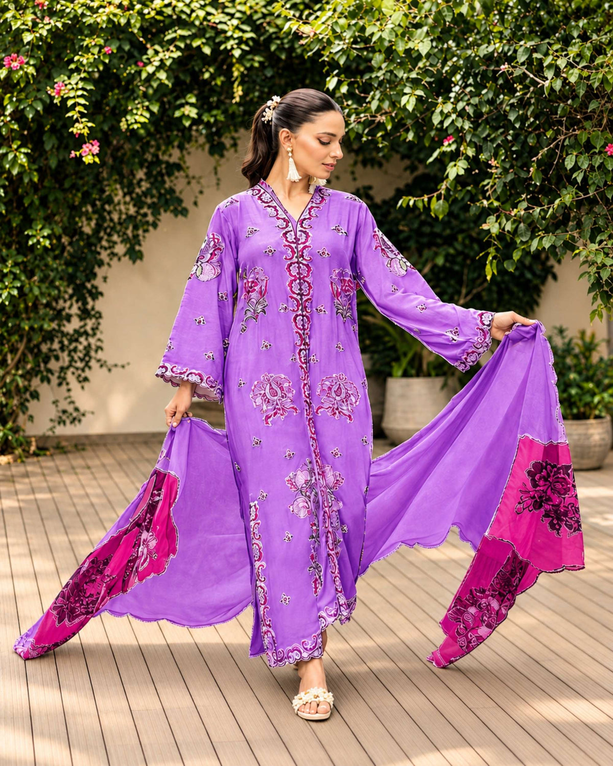 Azure 3pc | Premium Dhanak | N-085