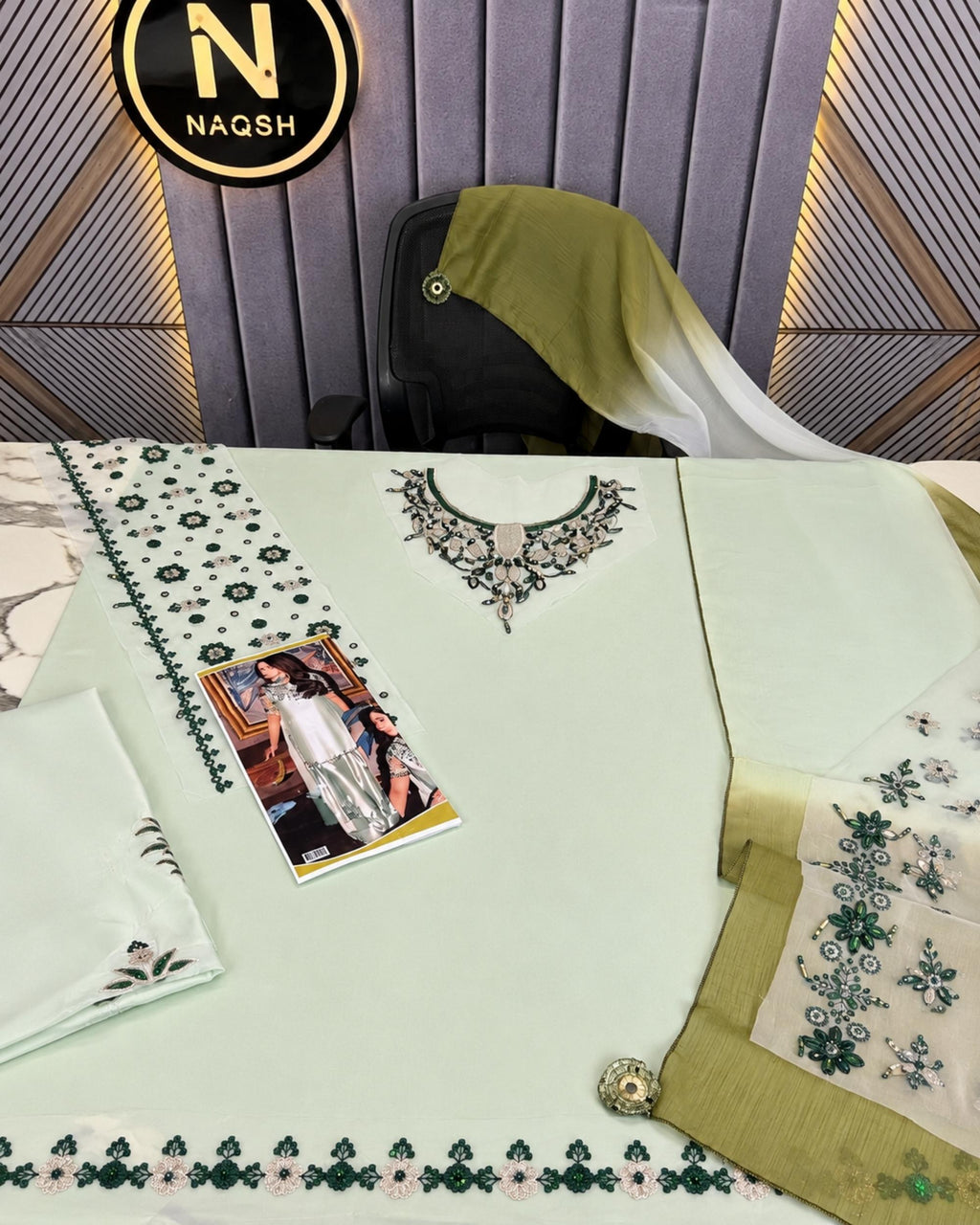 Preetpret 3pc | Silk Embroidered | N-066