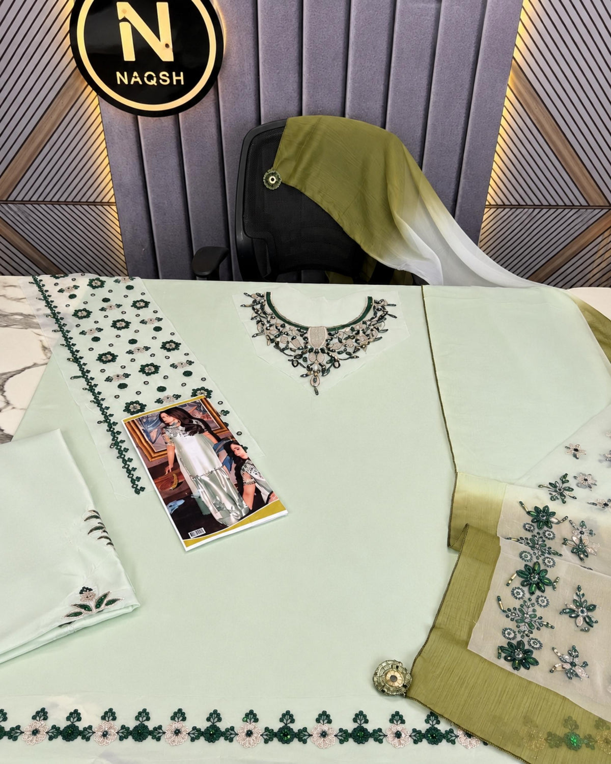 Preetpret 3pc | Silk Embroidered | N-066