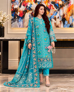 Aneela,s 3pc | Dhanak Premium | N-070
