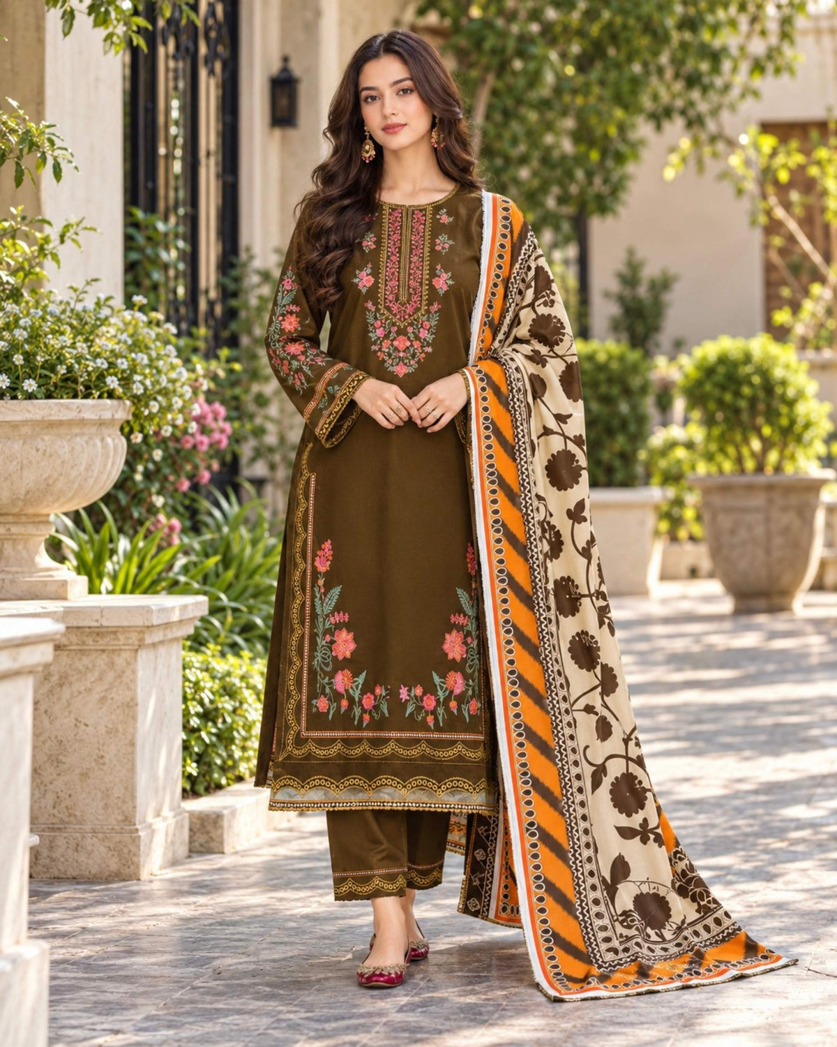 Batik 3pc | Dhanak Premium | N-112