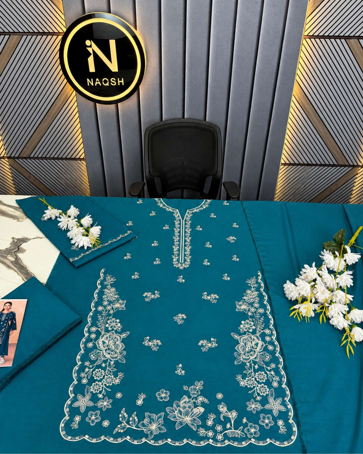 Batik 2pc | Dhanak Embroidered | N-023