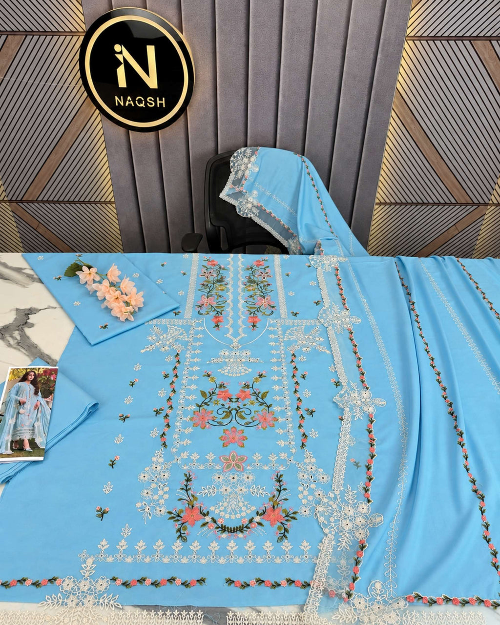 Aneela’s Embroidered | Luxury 3 pc | N-014