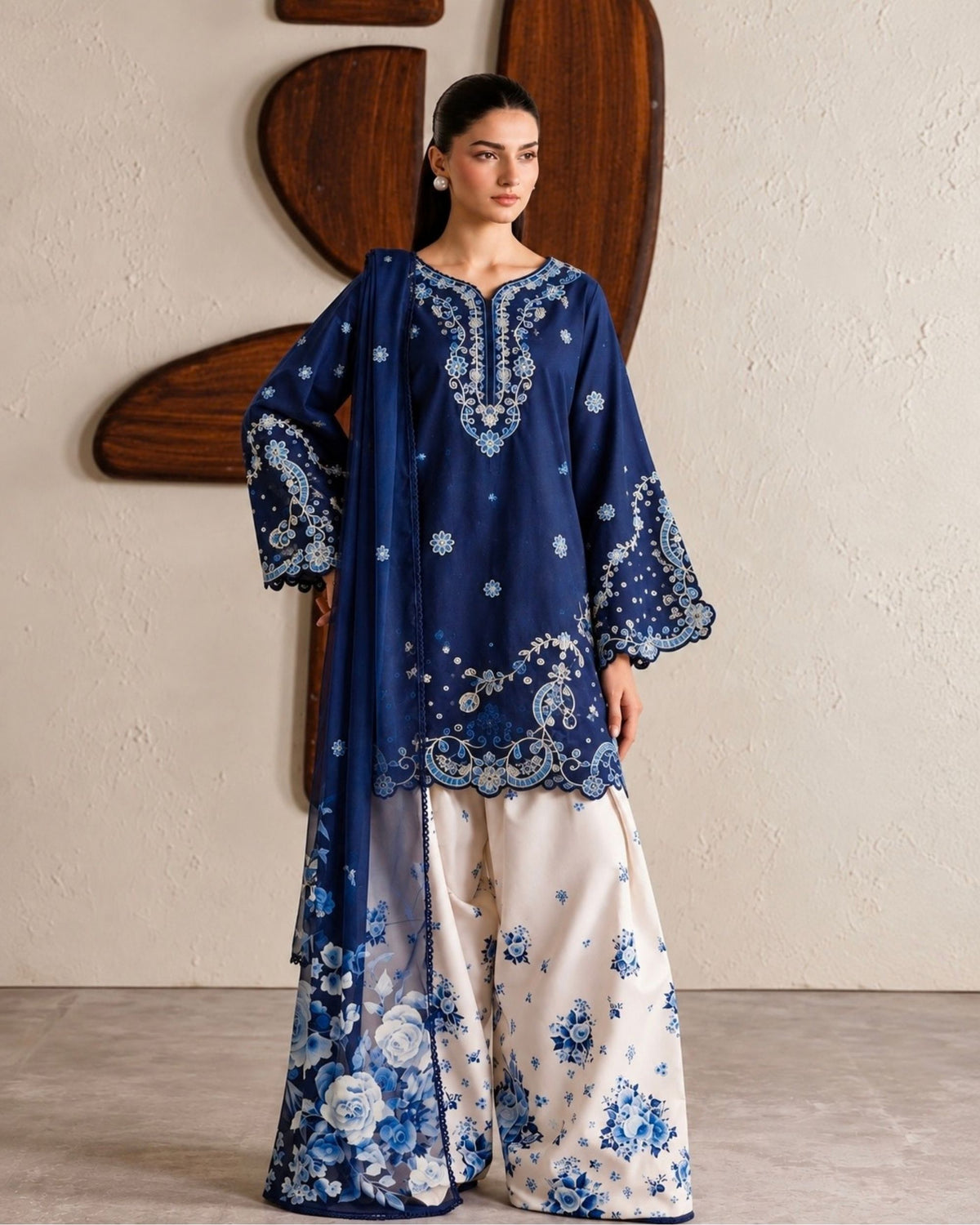 Gul-E-Jan Silk | 3 pc Embroidered | N-015