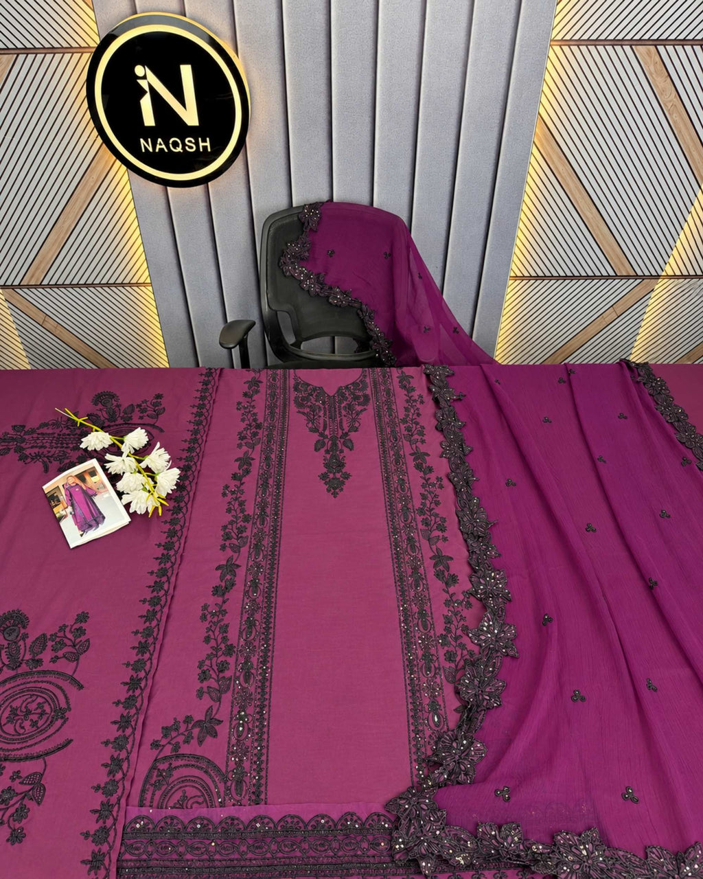 Zara shaharyar | 3pc Silk Article | N-108
