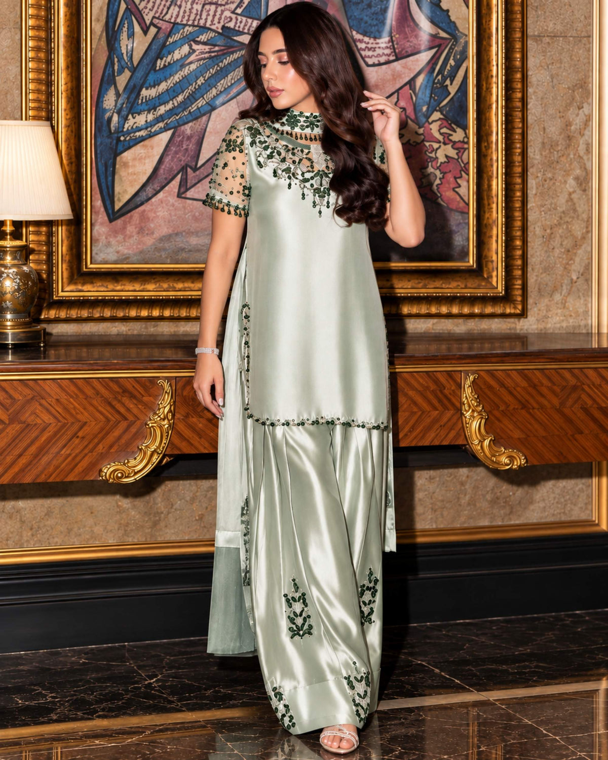 Preetpret 3pc | Silk Embroidered | N-066
