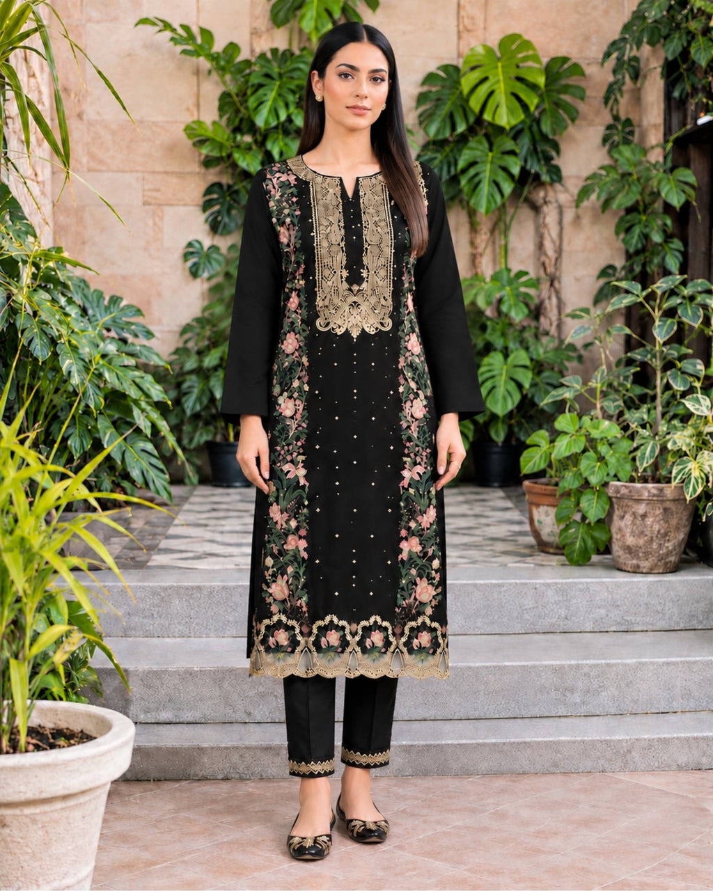 Charizma 2pc | Dhanak Embroidered | N-050