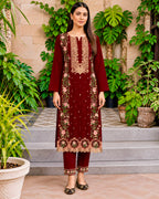 Charizma 2pc | Dhanak Embroidered | N-065
