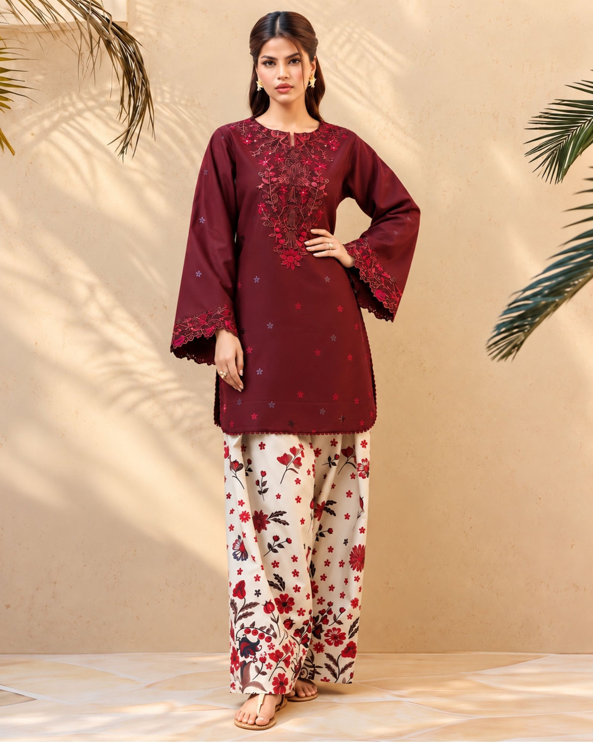 Batik 2 pc | Dhanak Stuff | N-044