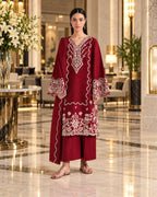 Baroque 3 Pc | Embroided Dhanak | N-03