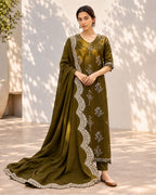 BeechTree 3pc | Dhanak Embroidered | N-063