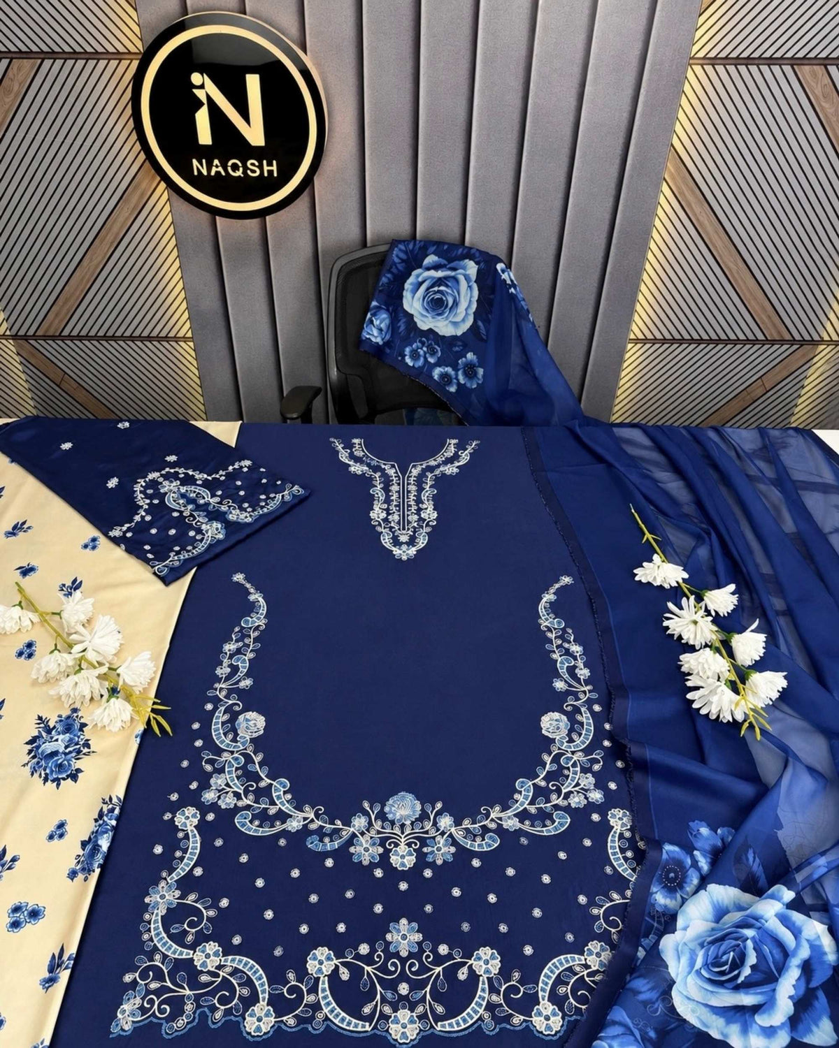 Gul-E-Jan Silk | 3 pc Embroidered | N-015