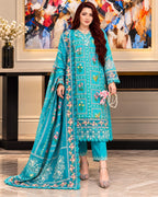 Aneela,s 3pc | Dhanak Premium | N-070