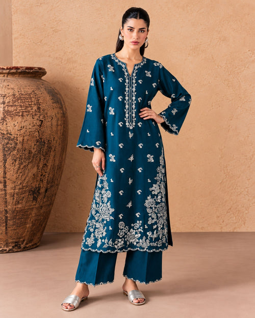Batik 2pc | Dhanak Embroidered | N-023