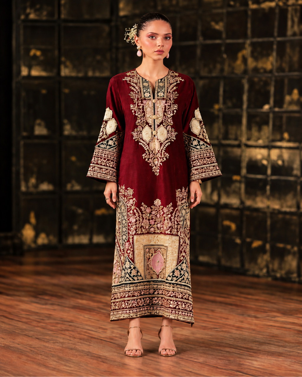 Ethnic 2pc | Kaftan Silk | N-052