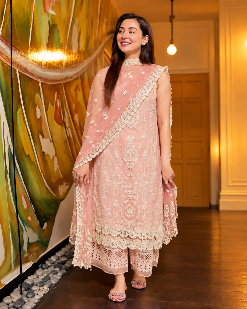 Qalamkar 3pc | Premium Dhanak | N-078