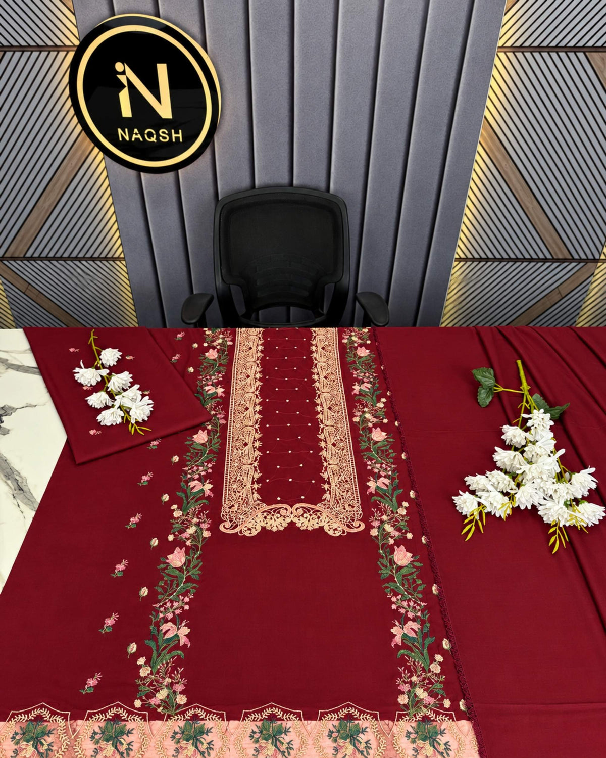 Charizma 2pc | Dhanak Embroidered | N-065