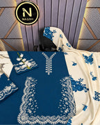 Zara Shahjahan 3pc | Dhanak Embroidered | N-064