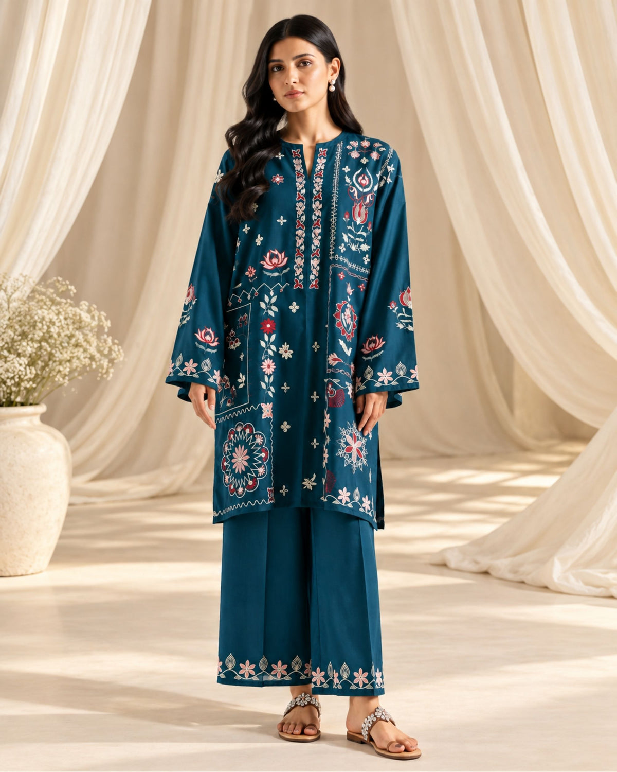 Ethnic Dhanak | 2pc Article | N-035
