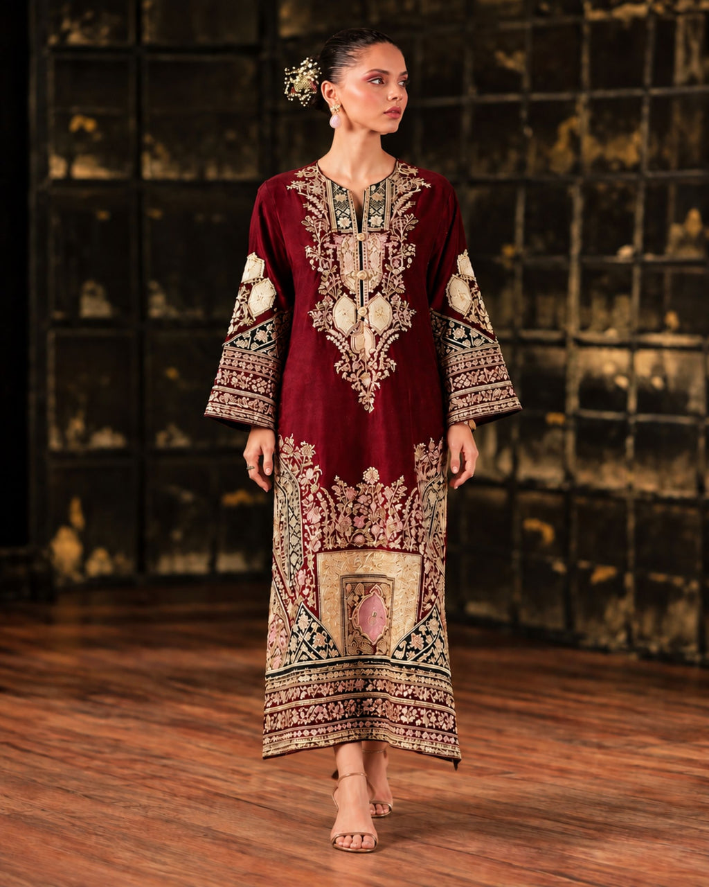 Ethnic 2pc | Kaftan Silk | N-052