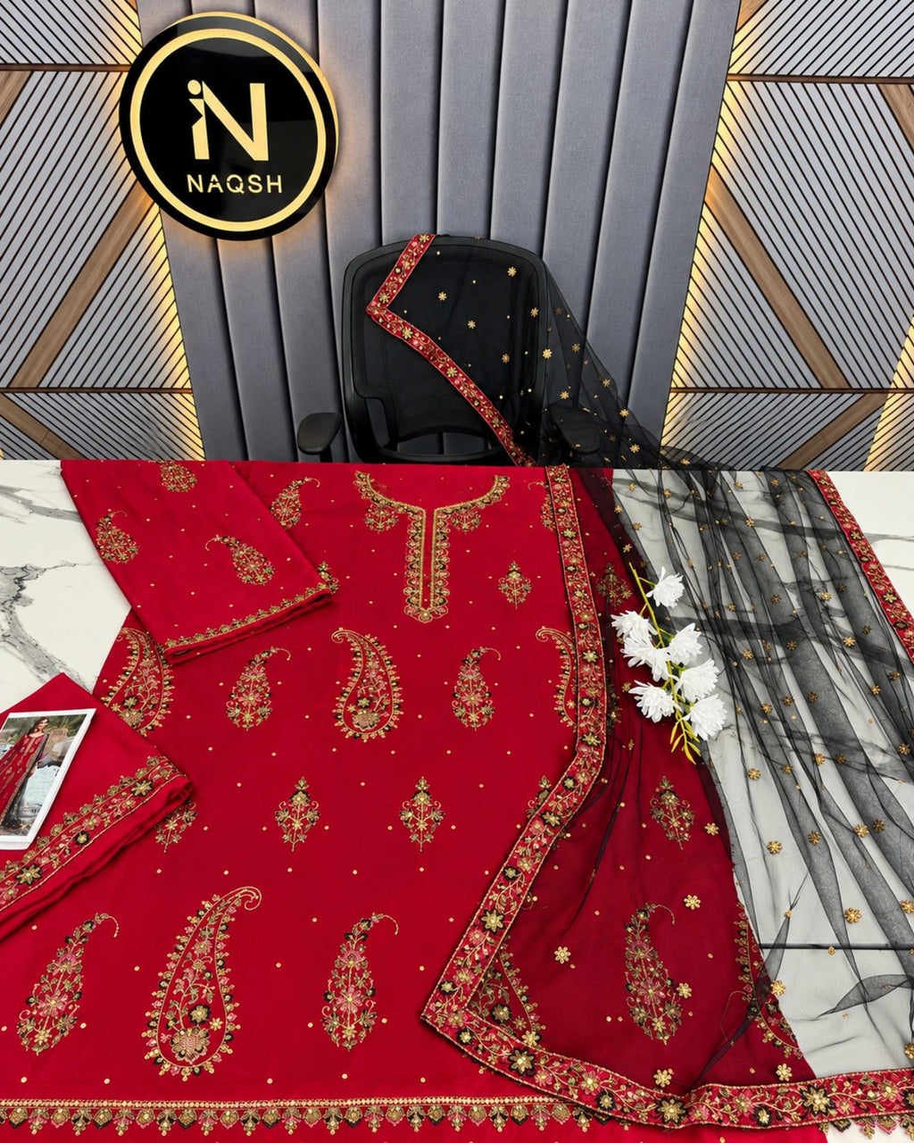 Charizma 3pc | Silk Embroidered | N-031